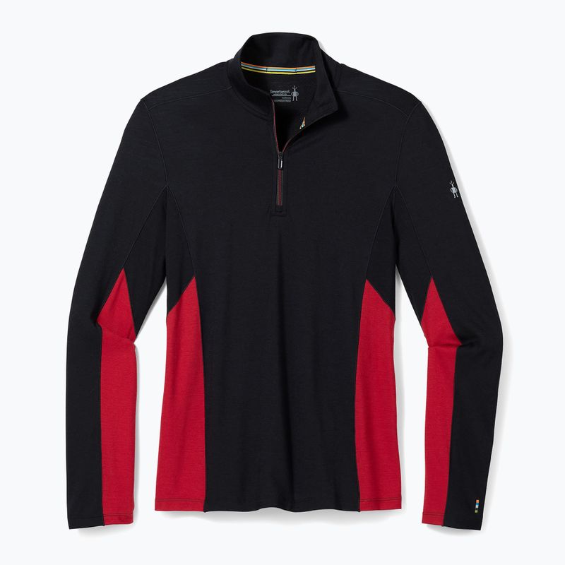Pánská termoakční mikina Smartwool Merino Sport 1/4 Zip black/rythmic red 4