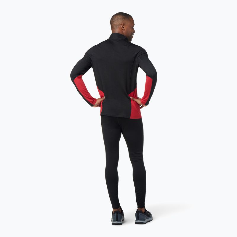 Pánská termoakční mikina Smartwool Merino Sport 1/4 Zip black/rythmic red 6