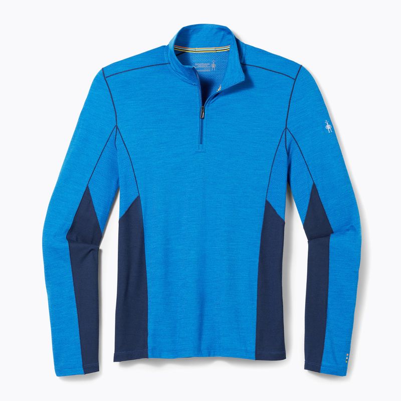 Pánská termoakční mikina Smartwool Merino Sport 1/4 Zip laguna blue/deep navy 4