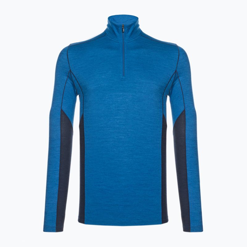 Pánské termotriko Smartwool Merino Sport LS 1/4 Zip modré 11538