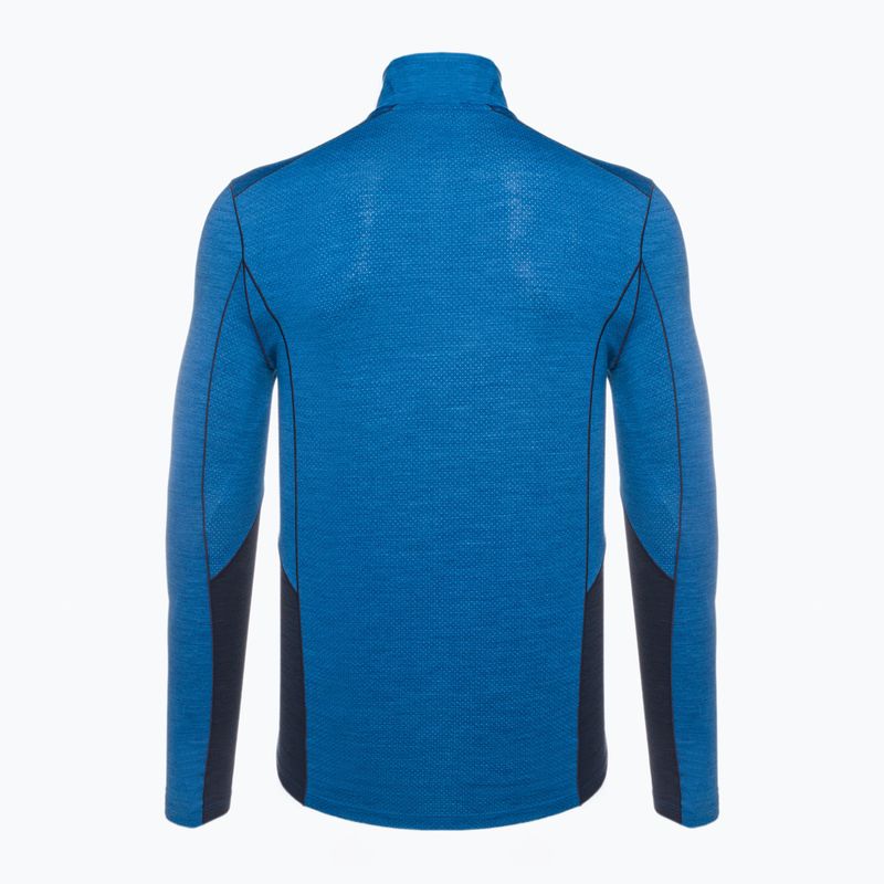 Pánské termotriko Smartwool Merino Sport LS 1/4 Zip modré 11538 2