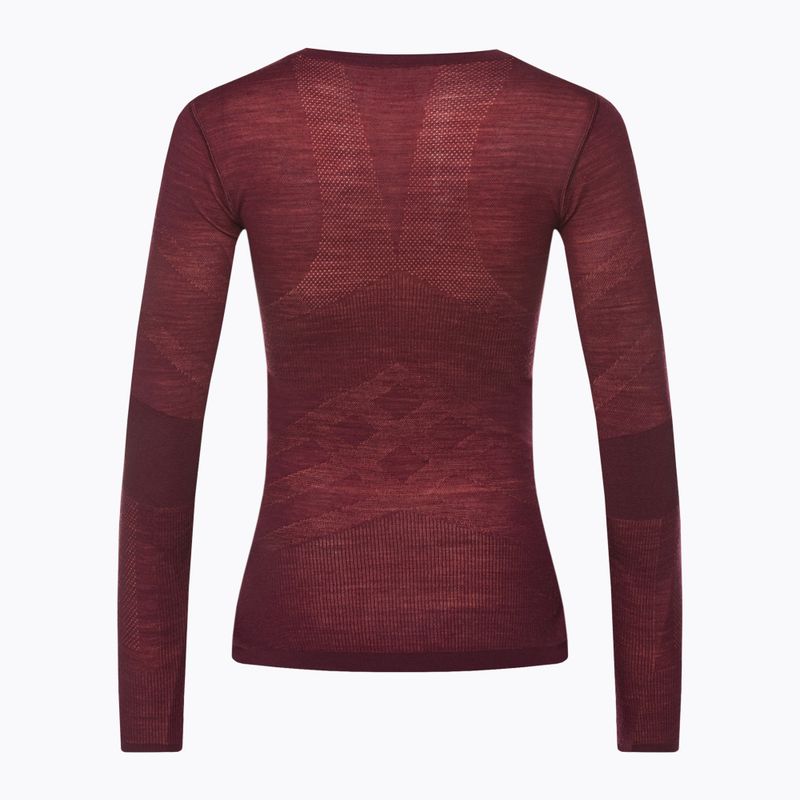 Dámská termoakční mikina Smartwool Intraknit Merino 200 Crew black cherry 2