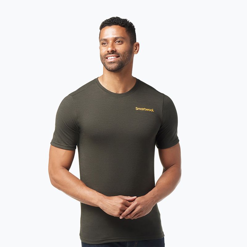 Pánské tričko Smartwool Memory Quilt Graphic Tee Guitar trekking shirt black 16834