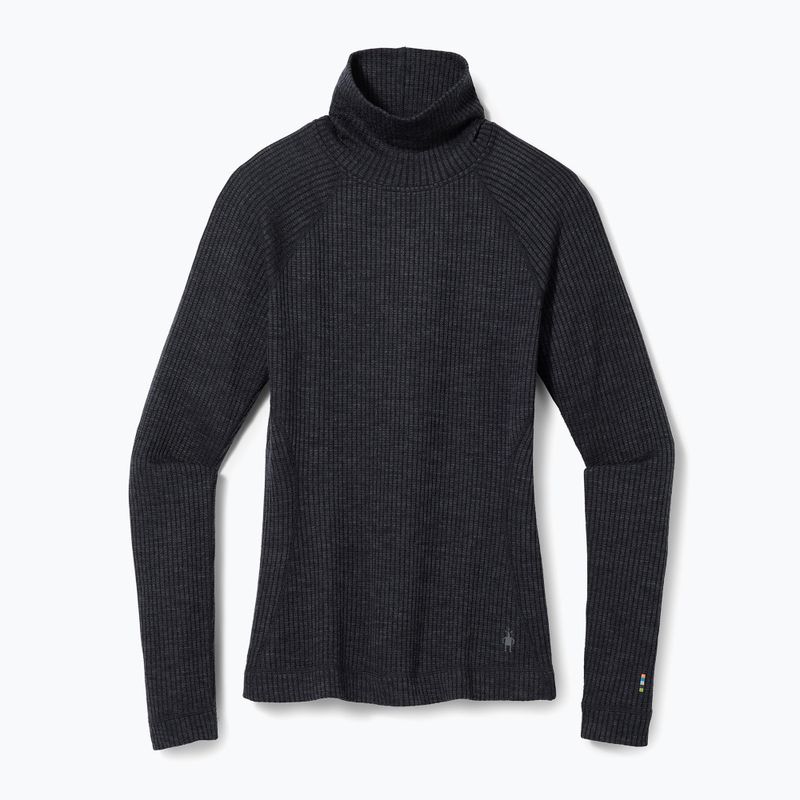 Dámská termoakční mikina Smartwool Thermal Merino Rib Turtleneck charcoal heather 4