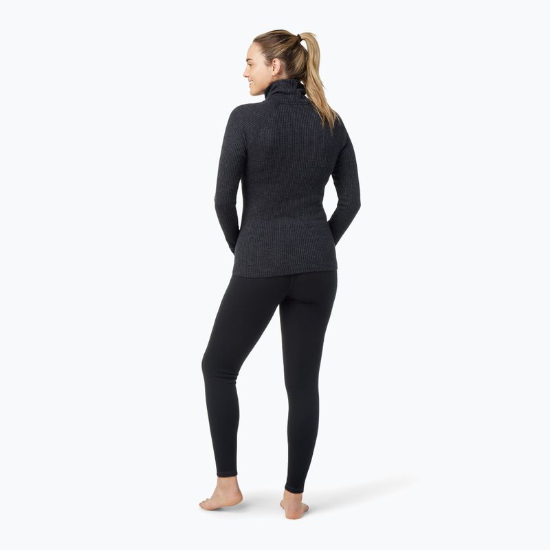 Dámská termoakční mikina Smartwool Thermal Merino Rib Turtleneck charcoal heather 6