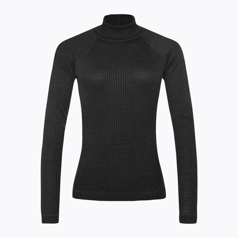 Dámské tričko Smartwool Thermal Merino Rib Turtleneck T-shirt black 16690