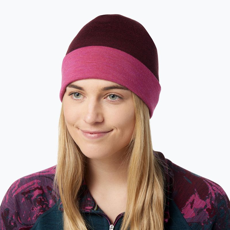 Zimní čepice Smartwool Thermal Merino Reversible Cuffed pink 0SW956-J61 5