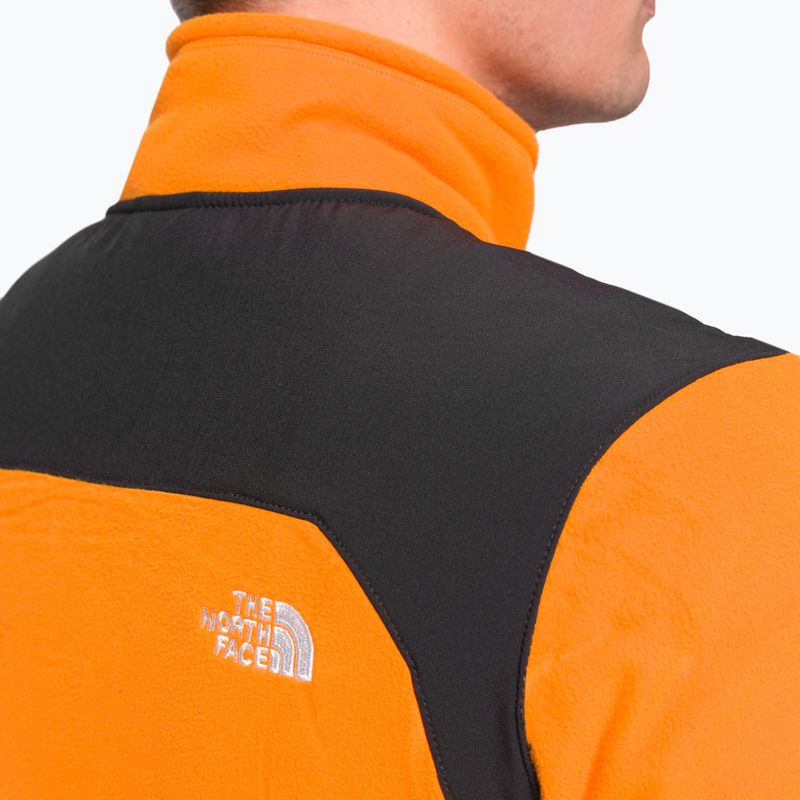 Pánská fleecová mikina The North Face Glacier Pro FZ black and orange NF0A5IHS7Q61 5