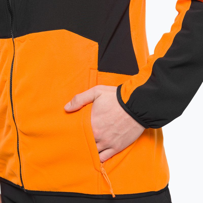 Pánská fleecová mikina The North Face Glacier Pro FZ black and orange NF0A5IHS7Q61 7