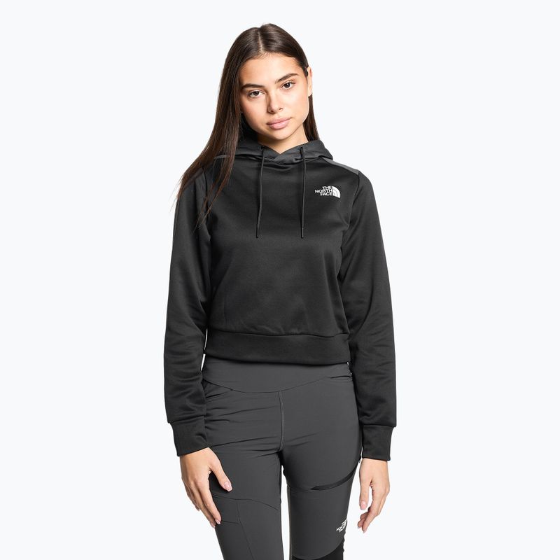 Dámská trekingová mikina The North Face Reaxion Fleece P/O Hoodie černo-šedá NF0A7ZACKT01