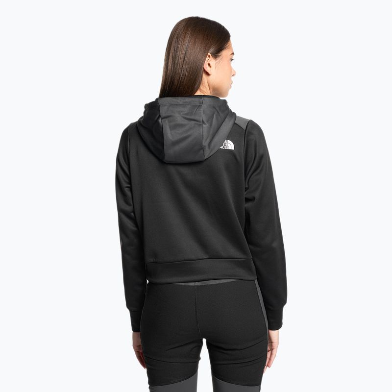 Dámská trekingová mikina The North Face Reaxion Fleece P/O Hoodie černo-šedá NF0A7ZACKT01 2