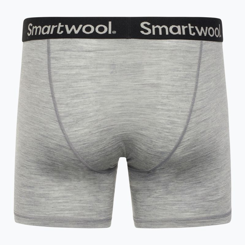 Pánské termo boxerky Smartwool Merino Boxer Brief light gray heather 2
