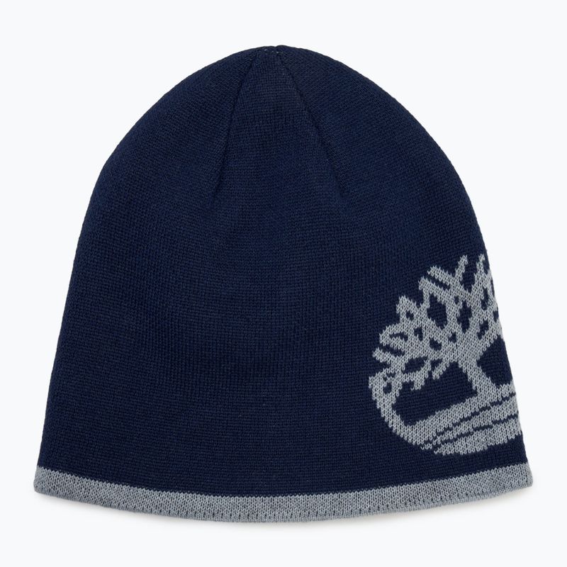 Pánská zimní čepice Timberland Reversible Logo Beanie peacoat