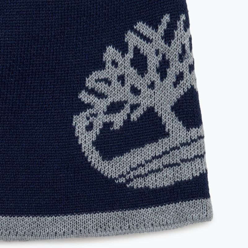 Pánská zimní čepice Timberland Reversible Logo Beanie peacoat 2