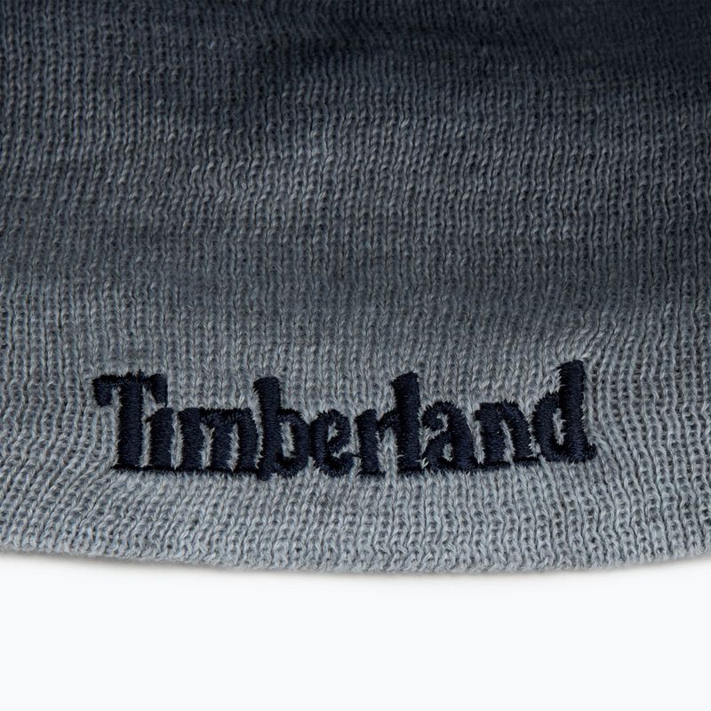 Pánská zimní čepice Timberland Reversible Logo Beanie peacoat 4