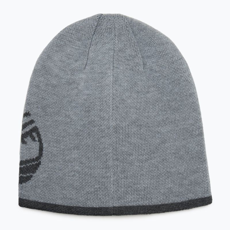 Pánská zimní čepice Timberland Reversible Logo Beanie light grey heather 3