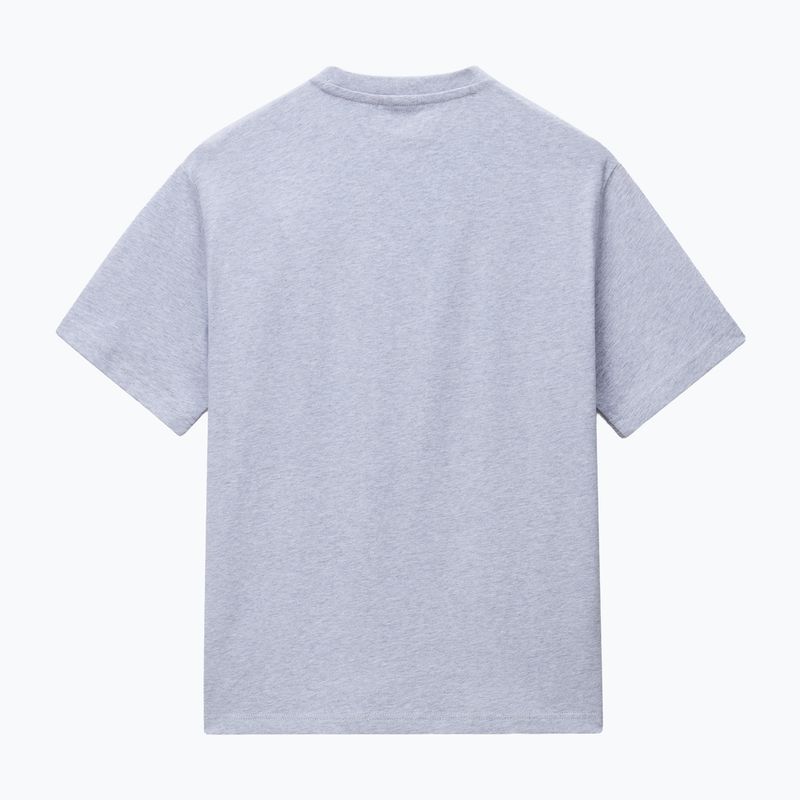 Pánské tričko Napapijri S-Box Logo light grey melange 5