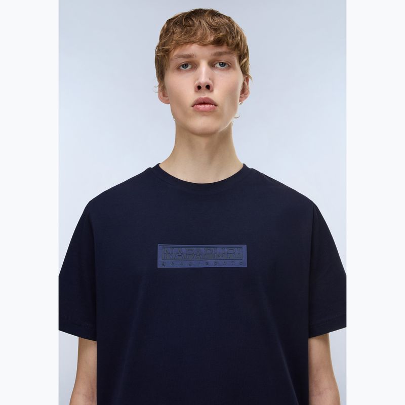 Pánské tričko Napapijri S-Box Logo navy blue 3