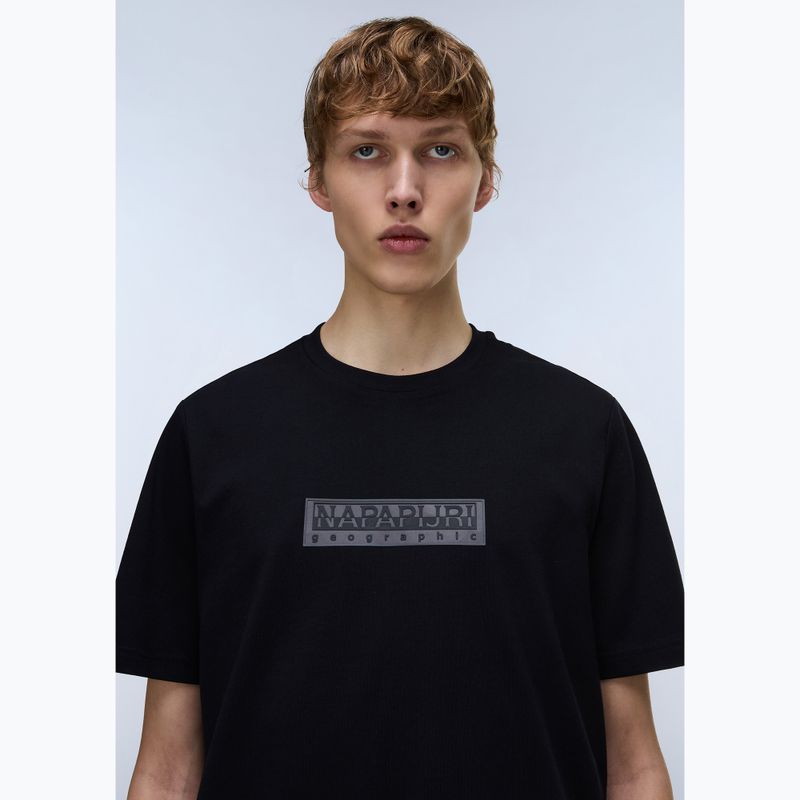 Pánské tričko Napapijri S-Box Logo black beauty 3