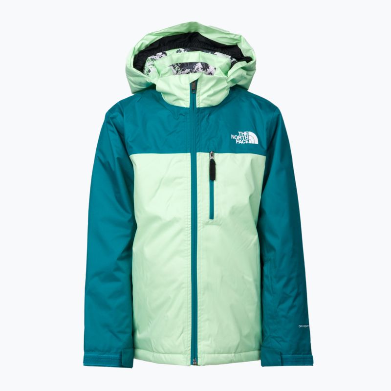 Dětská lyžařská bunda The North Face Teen Snowquest Plus Insulated tyrkysová NF0A7X3O