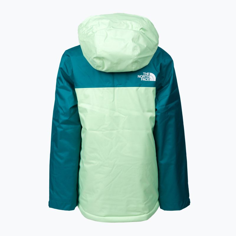 Dětská lyžařská bunda The North Face Teen Snowquest Plus Insulated tyrkysová NF0A7X3O 2