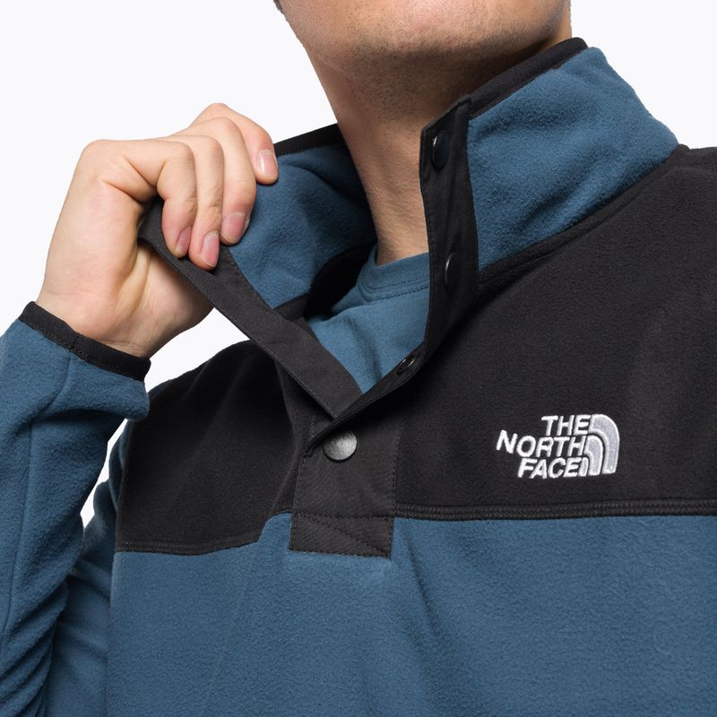 Pánská fleecová mikina The North Face Homesafe Snap Neck Fleece Pulovr modrá NF0A55HMMPF1 5