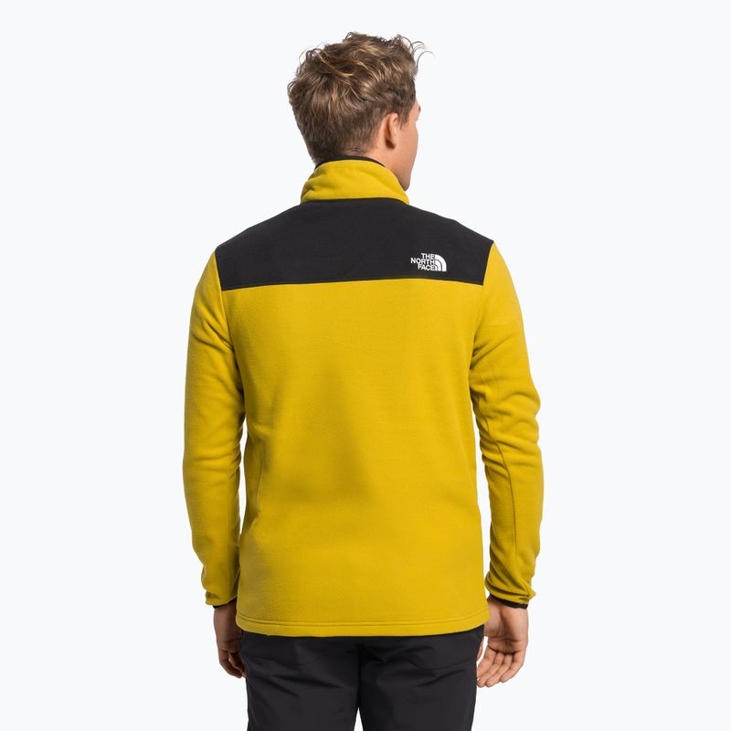 Pánská fleecová mikina The North Face Homesafe Snap Neck Fleece Pulovr žlutá NF0A55HM76S1 4