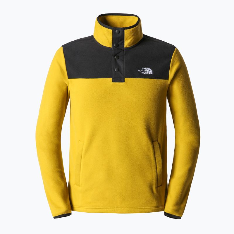 Pánská fleecová mikina The North Face Homesafe Snap Neck Fleece Pulovr žlutá NF0A55HM76S1 8
