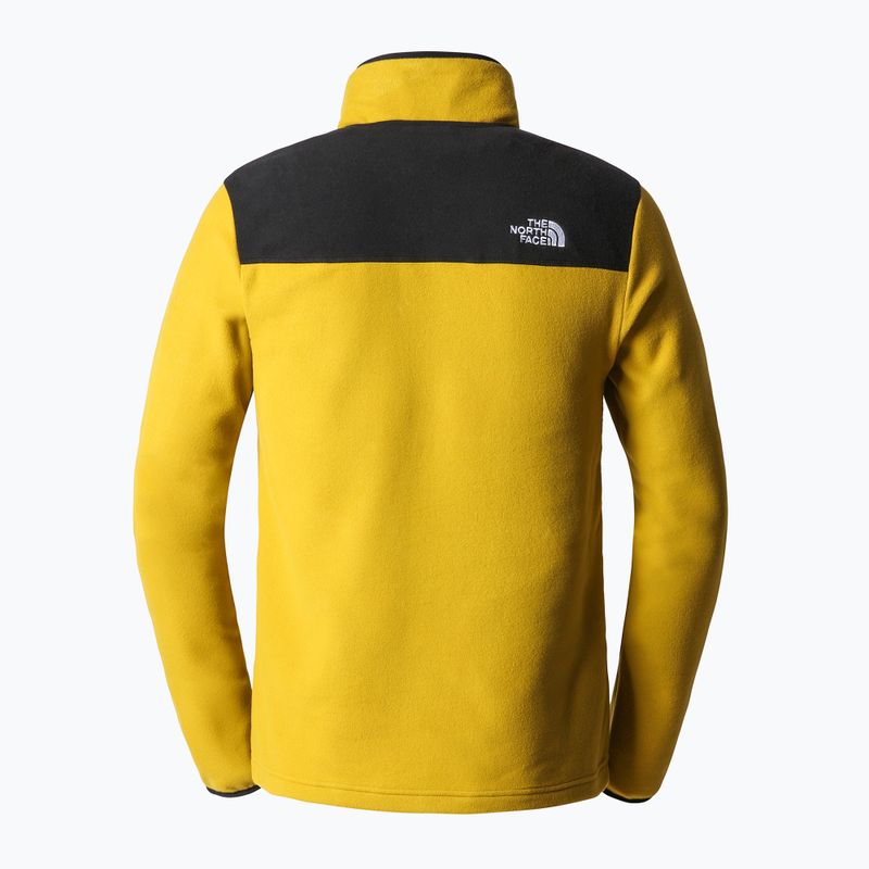 Pánská fleecová mikina The North Face Homesafe Snap Neck Fleece Pulovr žlutá NF0A55HM76S1 9