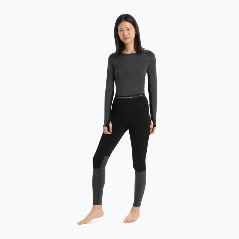 Dámské termokalhoty Icebreaker ZoneKnit 200 001 black/grey IB0A56HE0911 2
