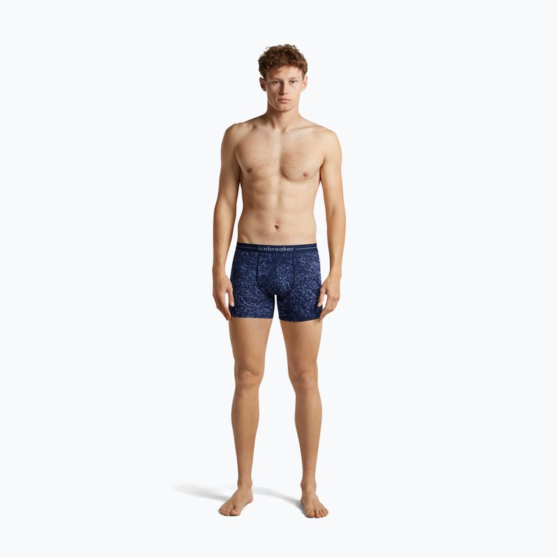Pánské termo boxerky Icebreaker Merino 150 Anatomica Moss Bloom midnight navy/aop 3