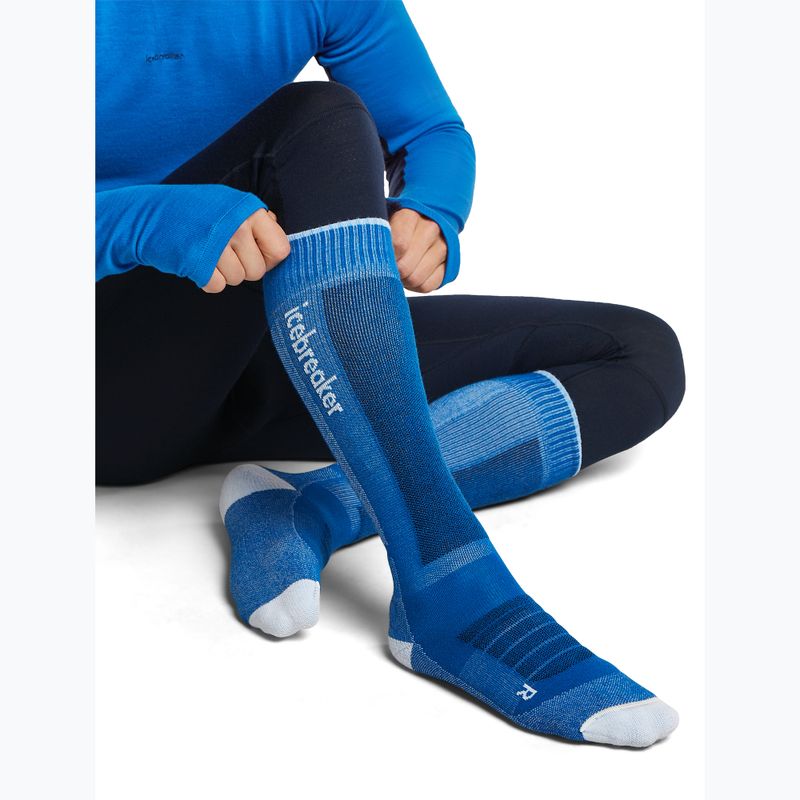 Pánské lyžařské ponožky icebreaker Merino Ski+ Medium OTC lazuri/snow/midnavy 4