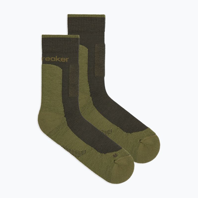 Pánské ponožky Icebreaker Merino Hike+ Medium Crew dark loden/sphagnum