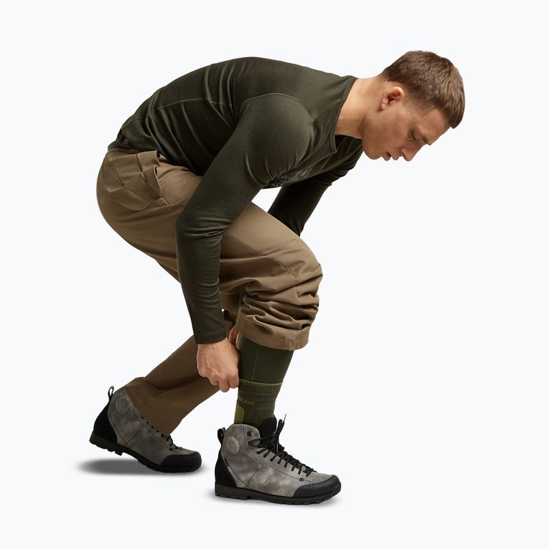Pánské ponožky Icebreaker Merino Hike+ Medium Crew dark loden/sphagnum 5