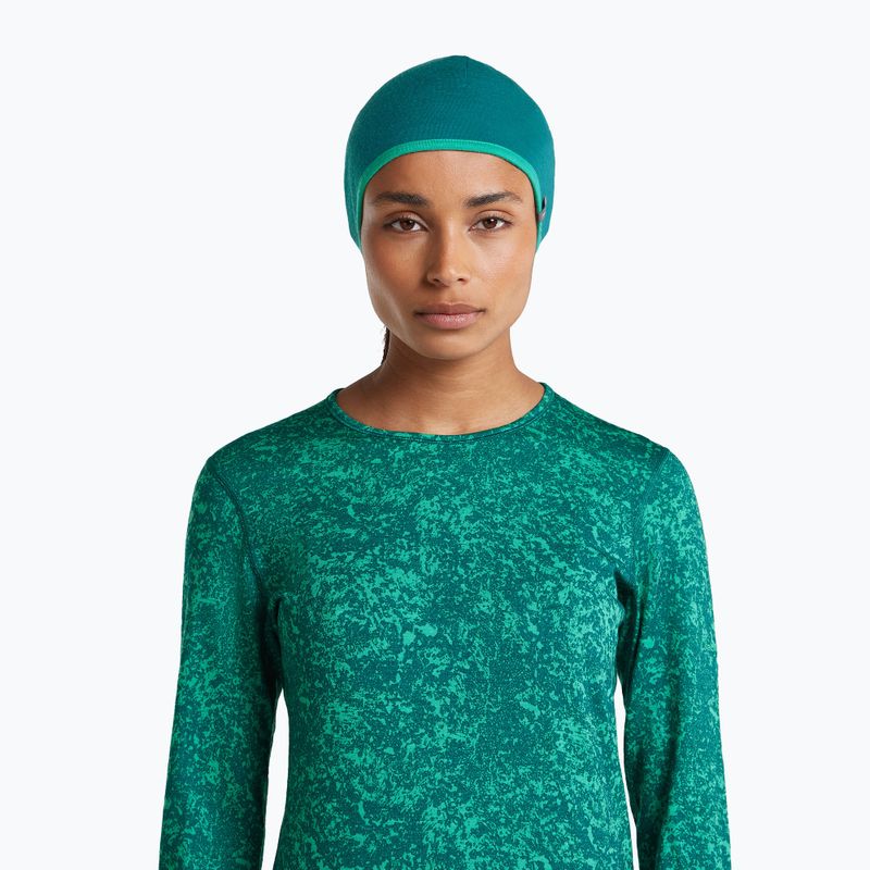 Čepice icebreaker Merino 200 Oasis Reversible Beanie tidal teal/fresh 9