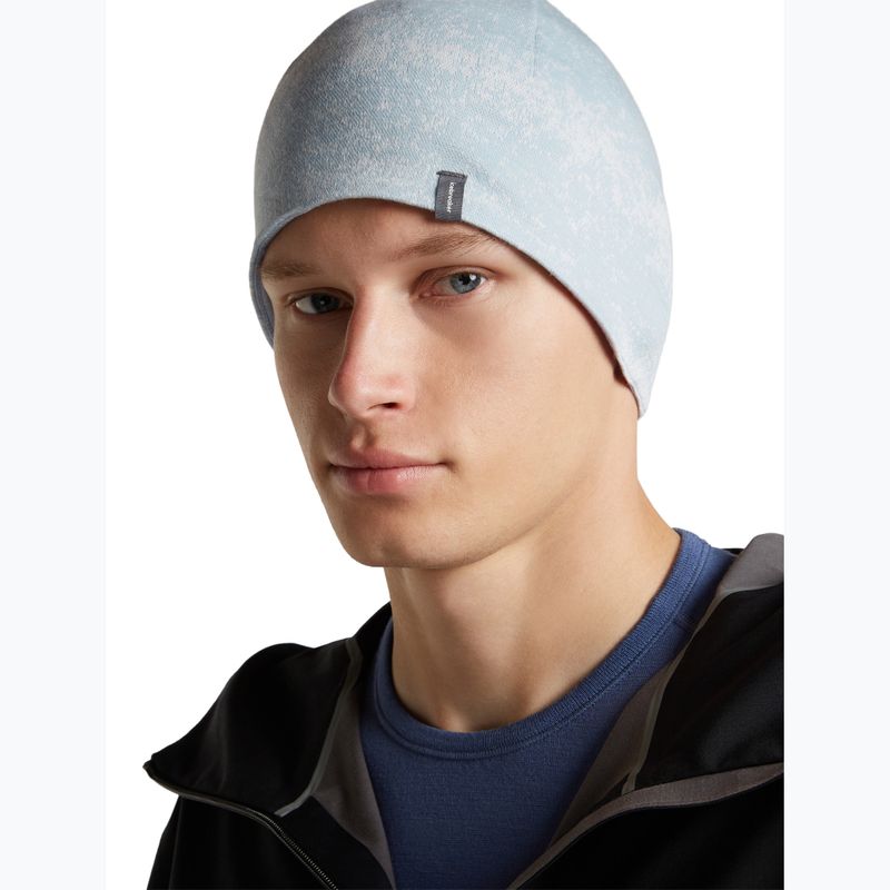 Čepice icebreaker Merino 260 Oasis Vertex Reversible Beanie Chillwave snow/zinc blue 7