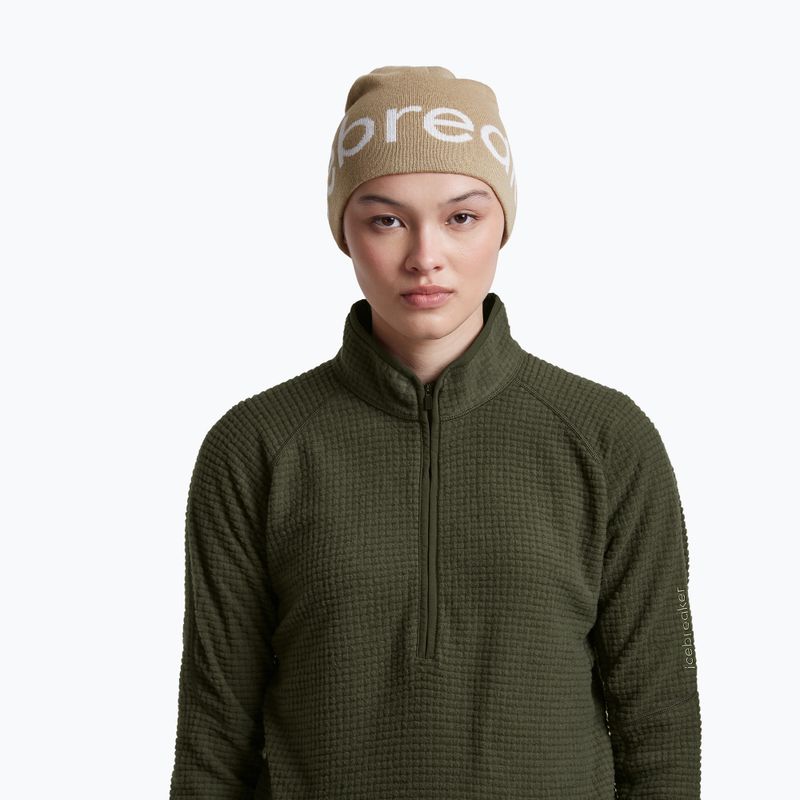 Zimní čepice icebreaker Merino Icebreaker Beanie cumin/ecru heather 5