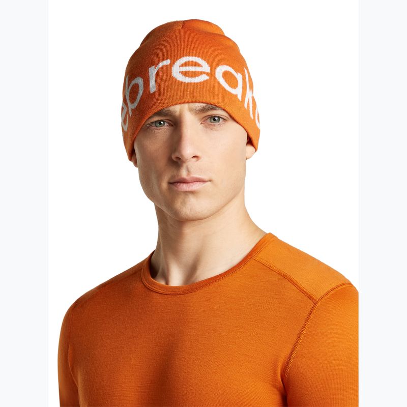 Zimní čepice icebreaker Merino Icebreaker Beanie spice/ecru heather 3