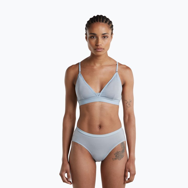 Termoaktivní sportovní podprsenka icebreaker Merino 150 Siren Bra Inserts zinc blue 2