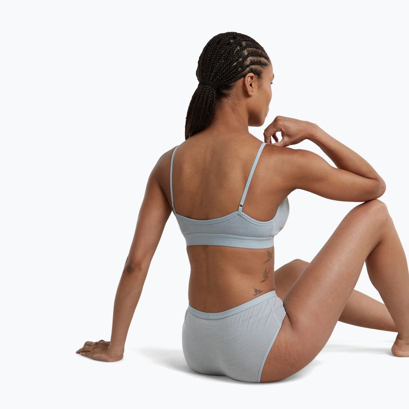 Termoaktivní sportovní podprsenka icebreaker Merino 150 Siren Bra Inserts zinc blue 5