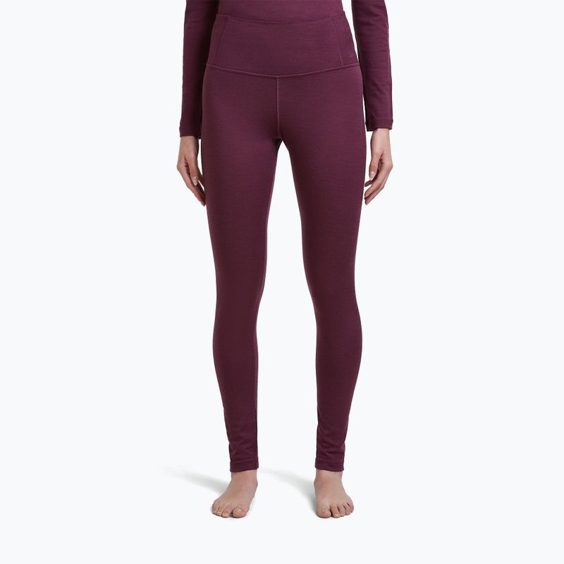 Dámské termo kalhoty Icebreaker Merino 200 Oasis High Rise Leggins dark berry