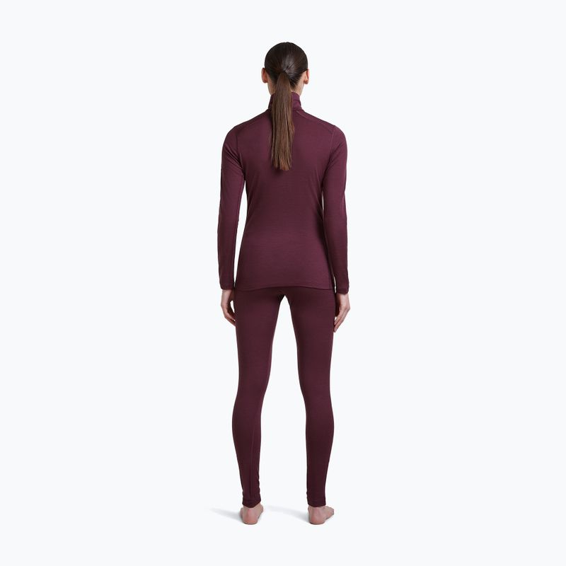 Dámské termo kalhoty Icebreaker Merino 200 Oasis High Rise Leggins dark berry 4