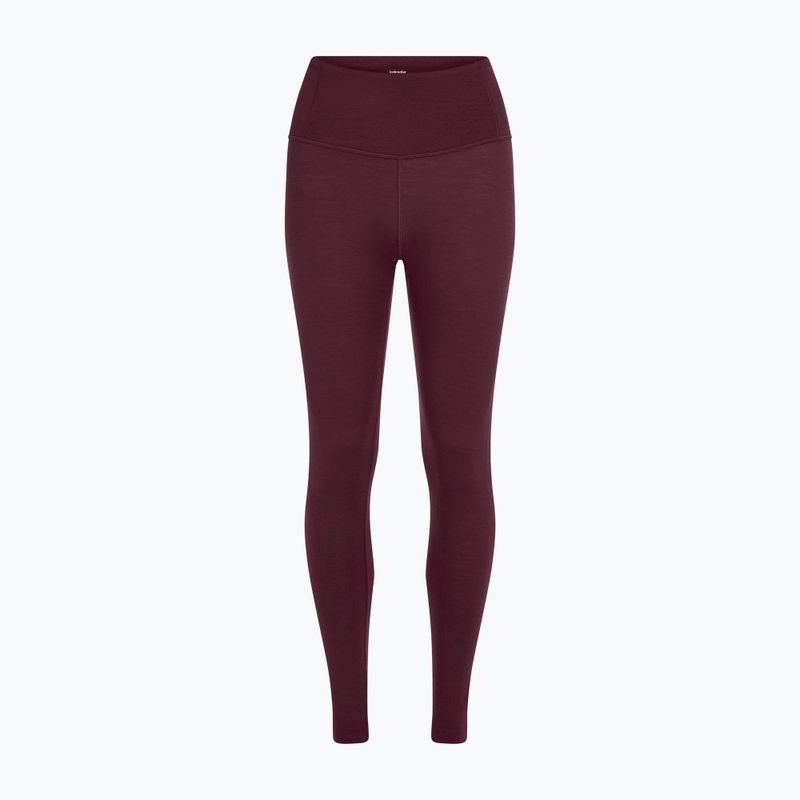Dámské termo kalhoty Icebreaker Merino 200 Oasis High Rise Leggins dark berry 6