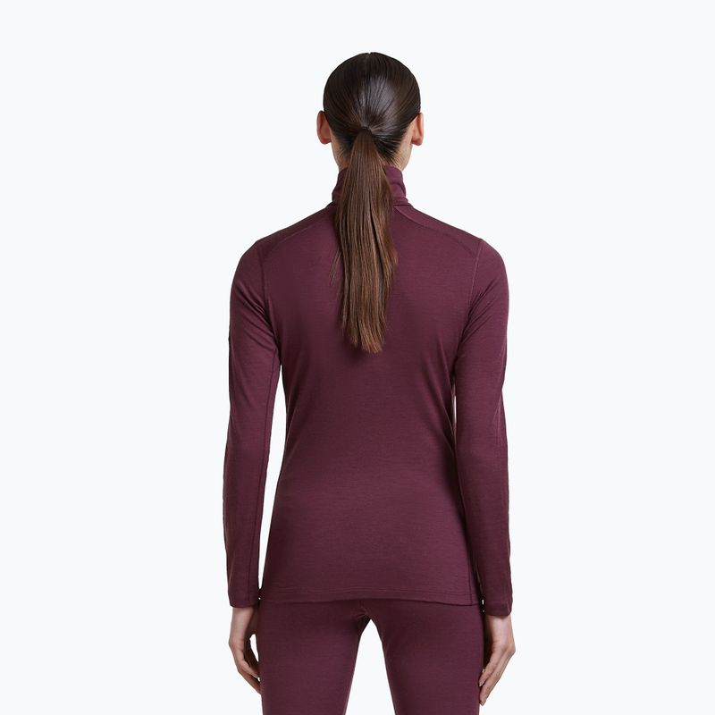 Dámská termo mikina Icebreaker 200 Oasis LS Half Zip dark berry 3