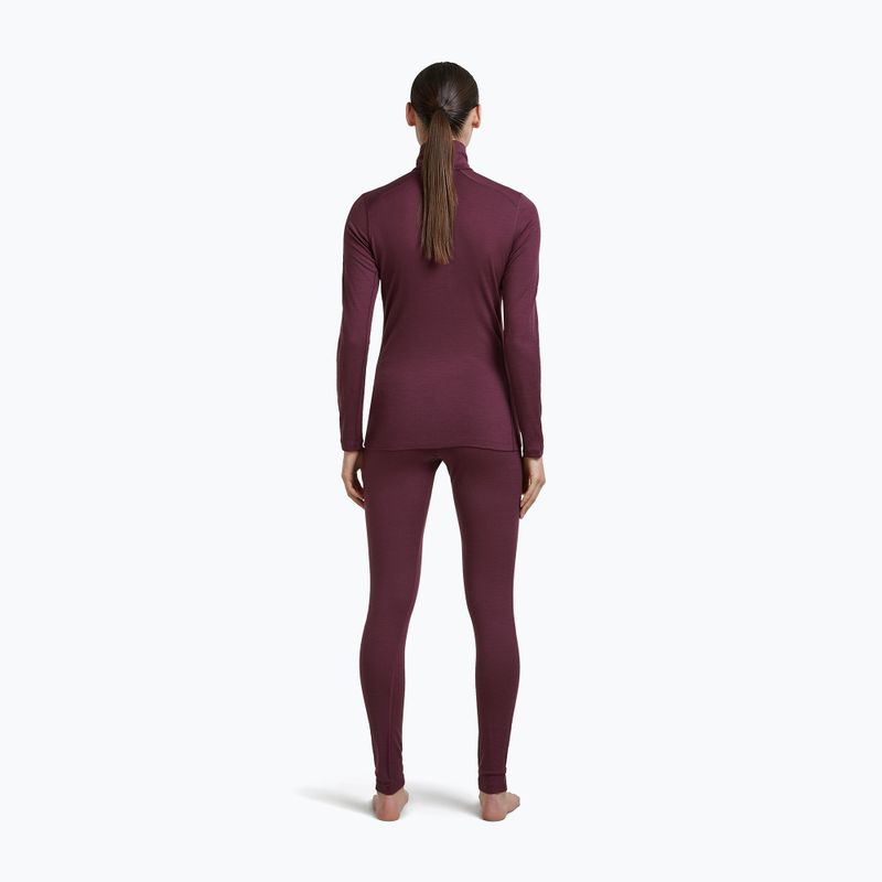 Dámská termo mikina Icebreaker 200 Oasis LS Half Zip dark berry 5