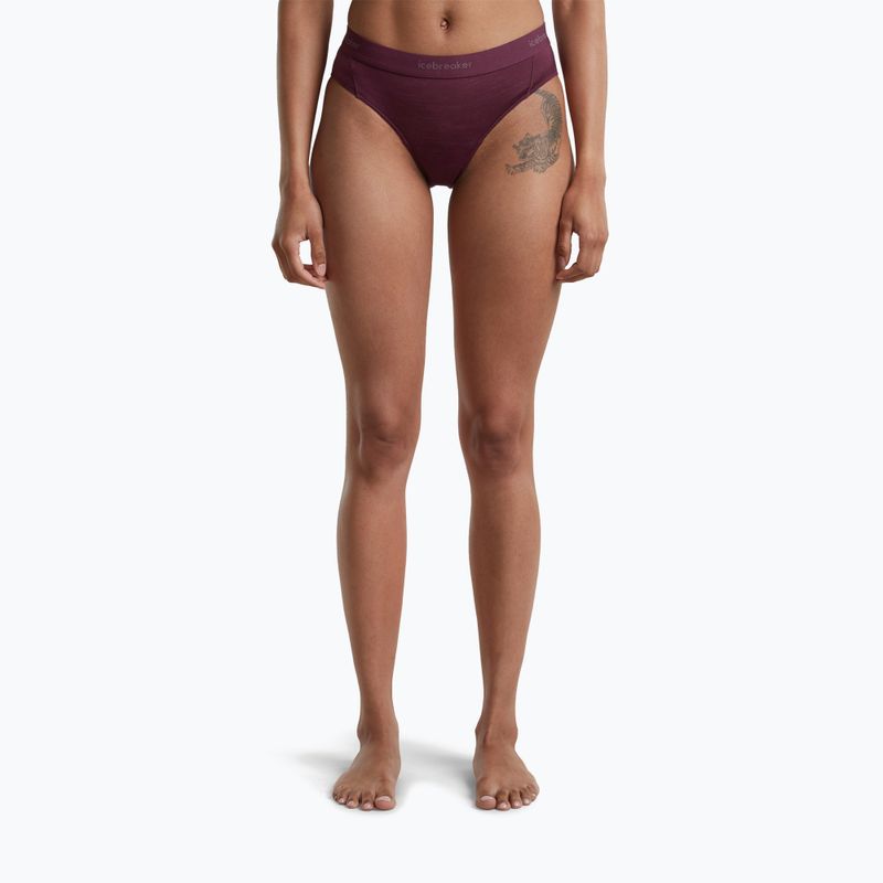 Dámské spodní termo prádlo Icebreaker Merino 125 Cool-Lite Sprite Hipster dark berry 2