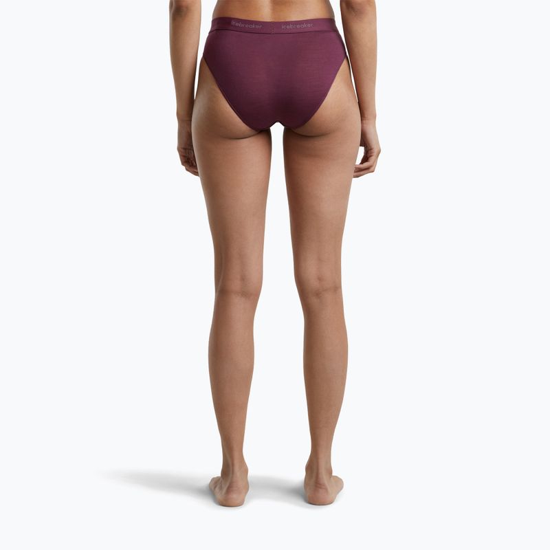 Dámské spodní termo prádlo Icebreaker Merino 125 Cool-Lite Sprite Hipster dark berry 4