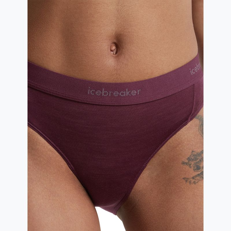 Dámské spodní termo prádlo Icebreaker Merino 125 Cool-Lite Sprite Hipster dark berry 6