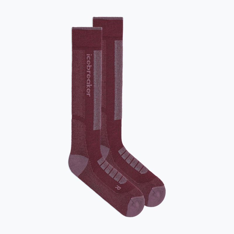 Dámské lyžařské ponožky Icebreaker Merino Ski+ Ultralight OTC berry/grey plum/zinc blue