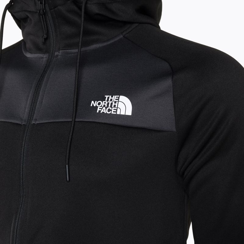 Pánská trekingová mikina The North Face Reaxion Fleece F/Z Hoodie černo-šedá NF0A7Z9OKT01 3